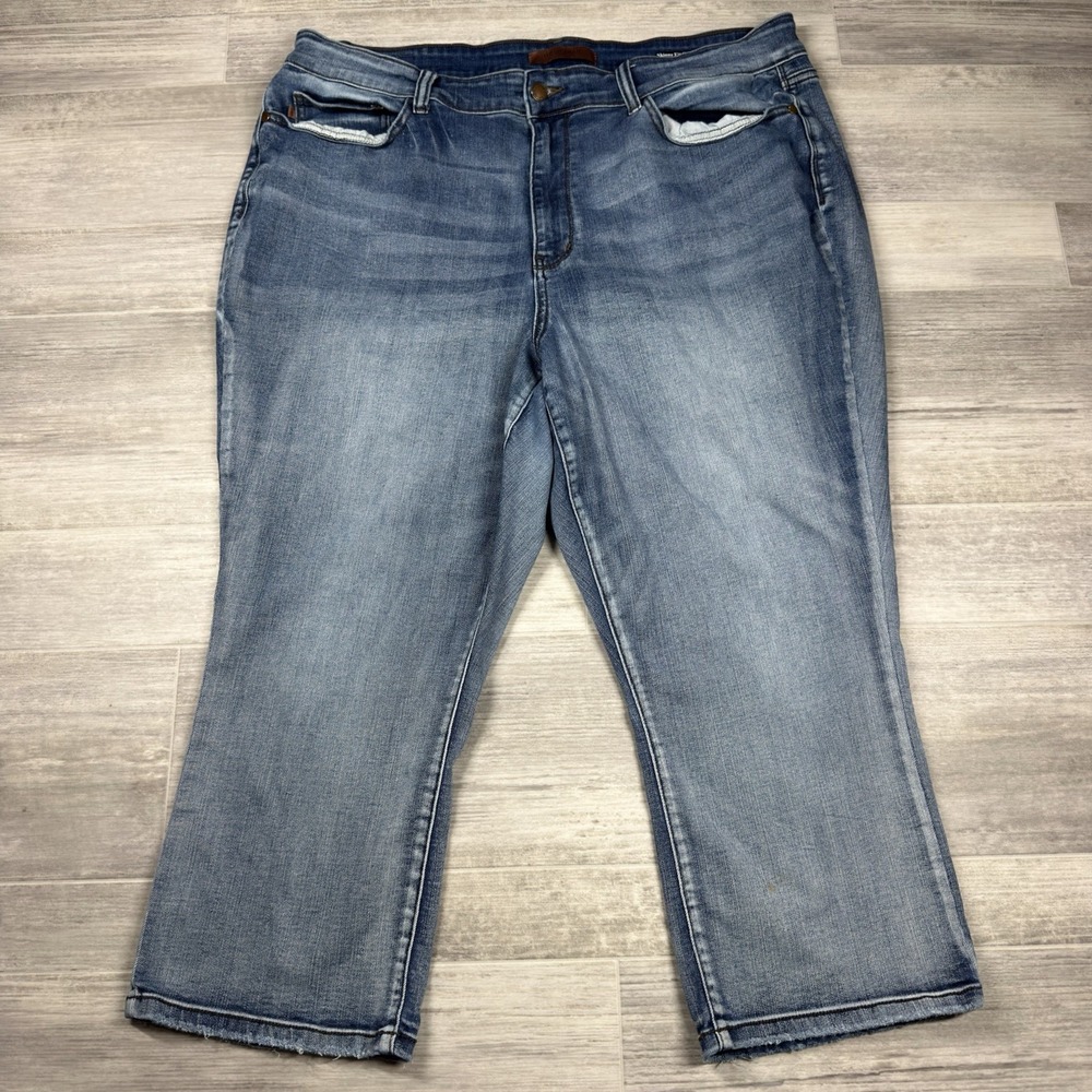 Judy Blue Jeans Women's 22W Skinny Fit Capri High Rise Stretch Denim (39x22)